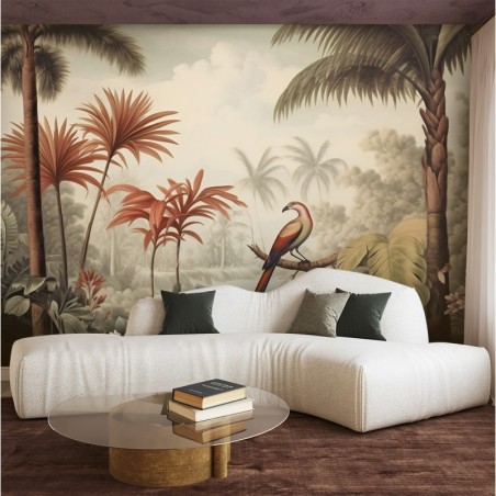 Fototapeta do sypialni - Tropikalny ptak w dżungli | FEEBY