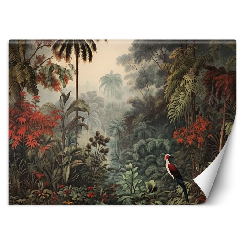 Fototapete - Pflanzen in einem tropischen Dschungel | Feeby