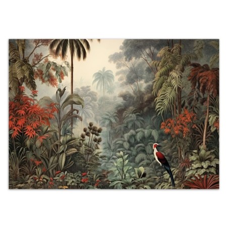 Fototapeta do salonu nowoczesna - Rośliny w tropikalnej dżungli | FEEBY