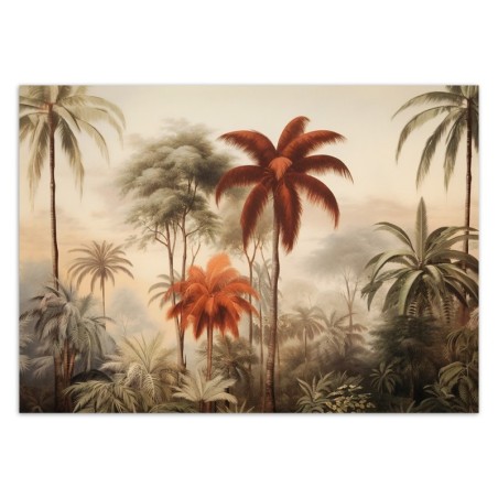 Fototapeta do salonu nowoczesna - Palmy w dżungli | FEEBY