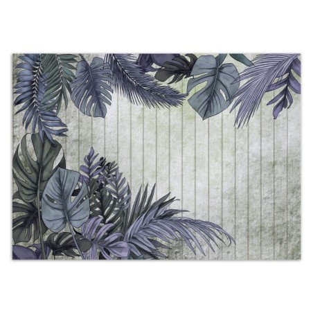 Fototapeta na ścianę - Fioletowe liście monstery vintage | FEEBY