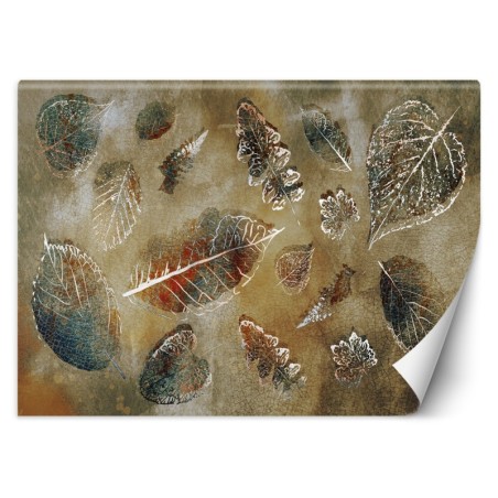 Fototapete - Blätter im Vintage-Stil | Feeby