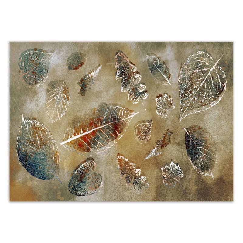 Fototapete - Blätter im Vintage-Stil | Feeby