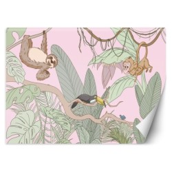 Fototapete - Tropische Dschungeltiere | Feeby