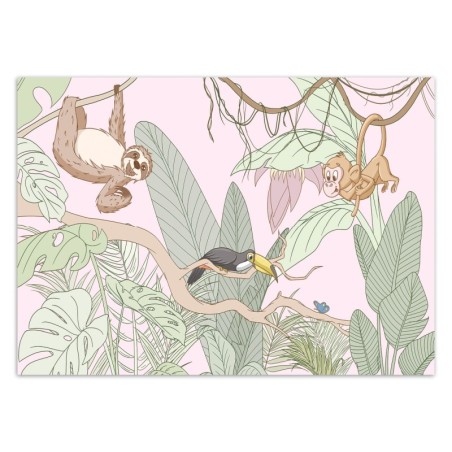 Fototapete - Tropische Dschungeltiere | Feeby