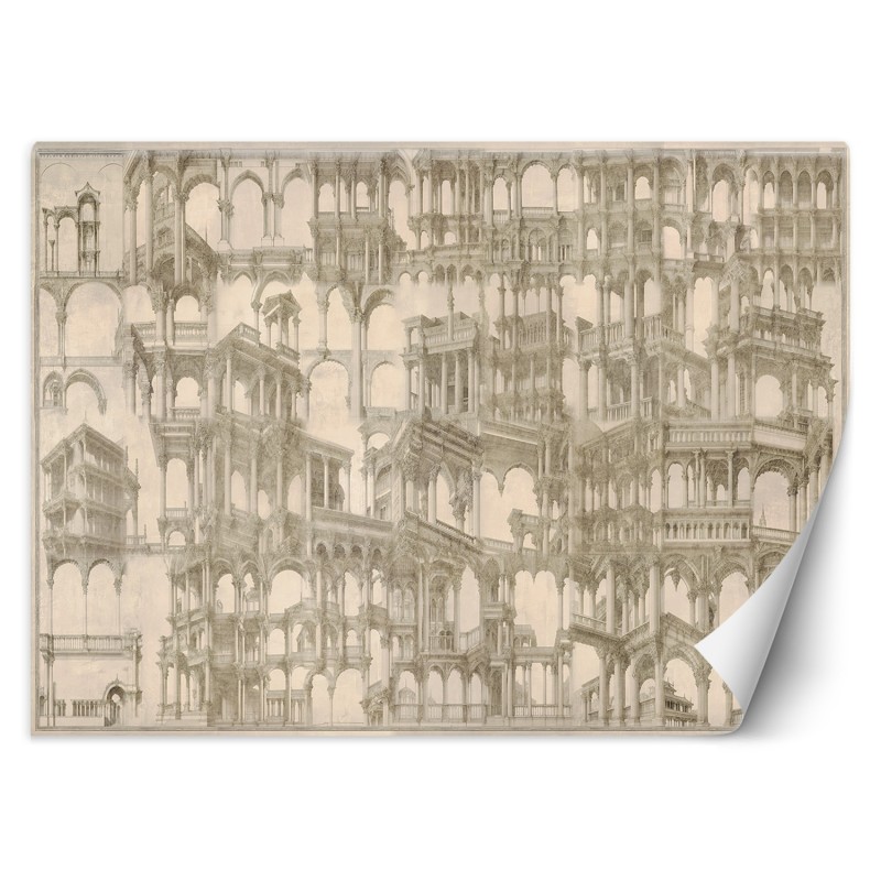 Moderne Fototapete - Säulen Architektur Abstraktion | Feeby