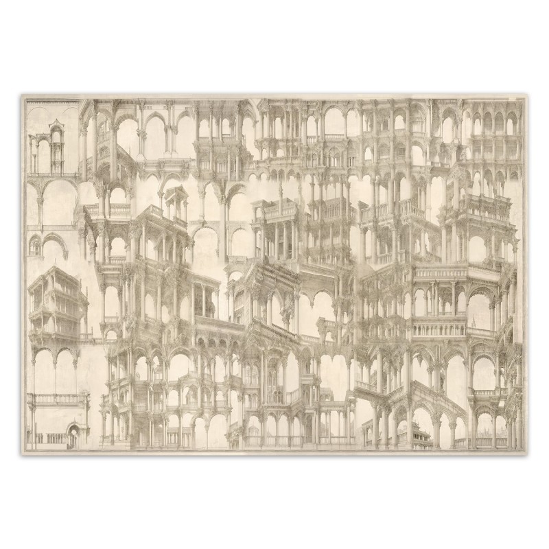 Moderne Fototapete - Säulen Architektur Abstraktion | Feeby