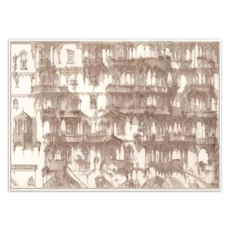 Fototapete - Säulen Architektur Abstraktion | Feeby