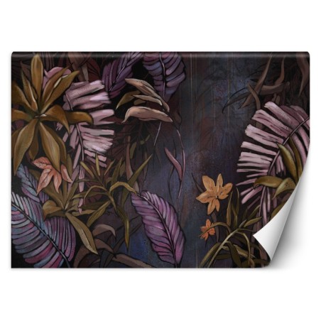 Fototapeta do sypialni - Liście w dżungli  | FEEBY