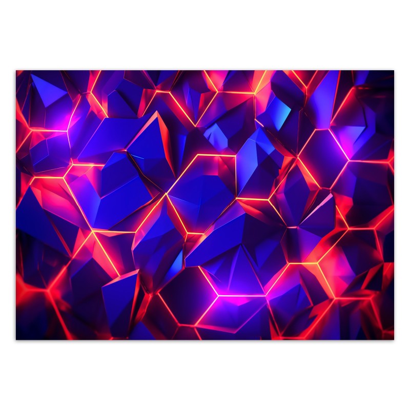 Fototapeta 3D - Abstrakcyjna tekstura neon | FEEBY