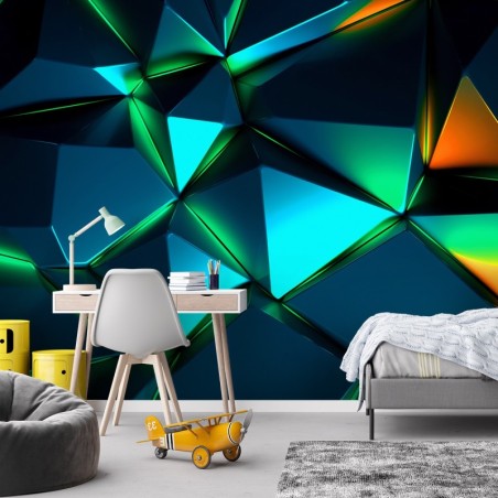 Stilvolle Fototapete - Geometrische Formen 3D | Feeby