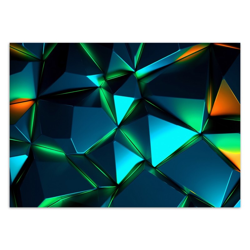 Stilvolle Fototapete - Geometrische Formen 3D | Feeby