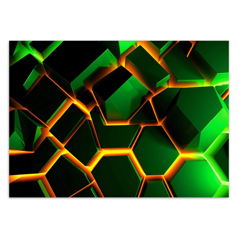 Stilvolle Fototapete - Neon-Textur 3D | Feeby