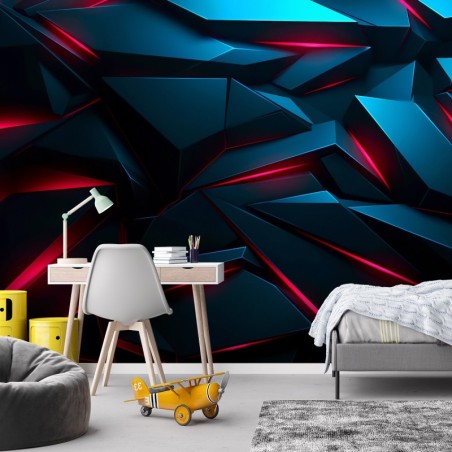 Fototapete - Abstrakte Textur 3D Formen | Feeby