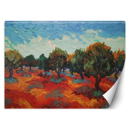Fototapeta do salonu - Drzewa oliwne - V. van Gogh | FEEBY