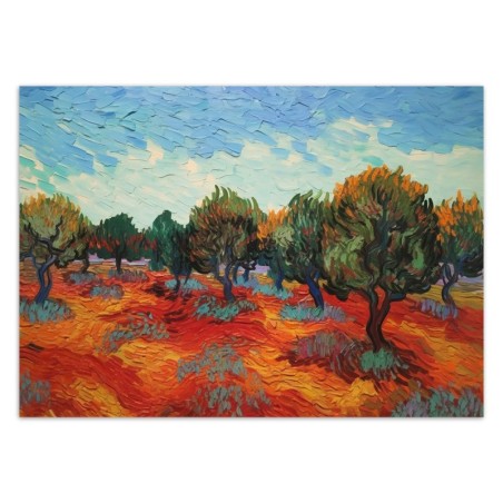 Fototapeta do salonu - Drzewa oliwne - V. van Gogh | FEEBY