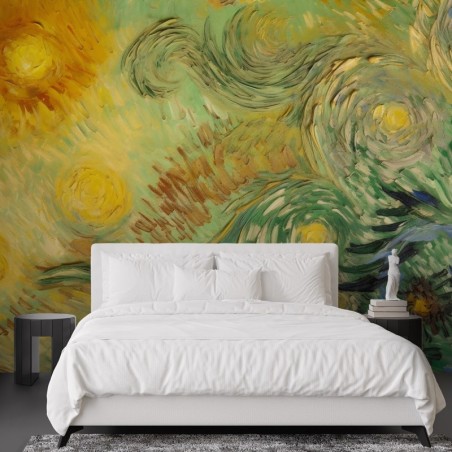 Fototapete - Sonnenblumen abstrakt - V. van Gogh | Feeby