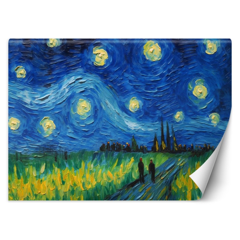 Fototapete - Sternenklare Nacht - V. van Gogh | Feeby
