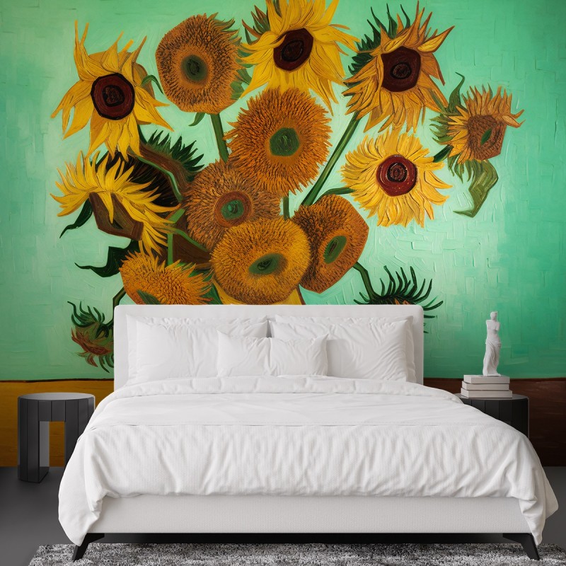 Fototapete - Sonnenblumen - V. van Gogh | Feeby