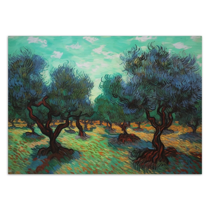 Modische Fototapete - Olivenhain - V. van Gogh | Feeby