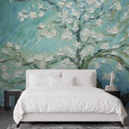 Fototapete - Blühender Mandelbaum - V. van Gogh | Feeby