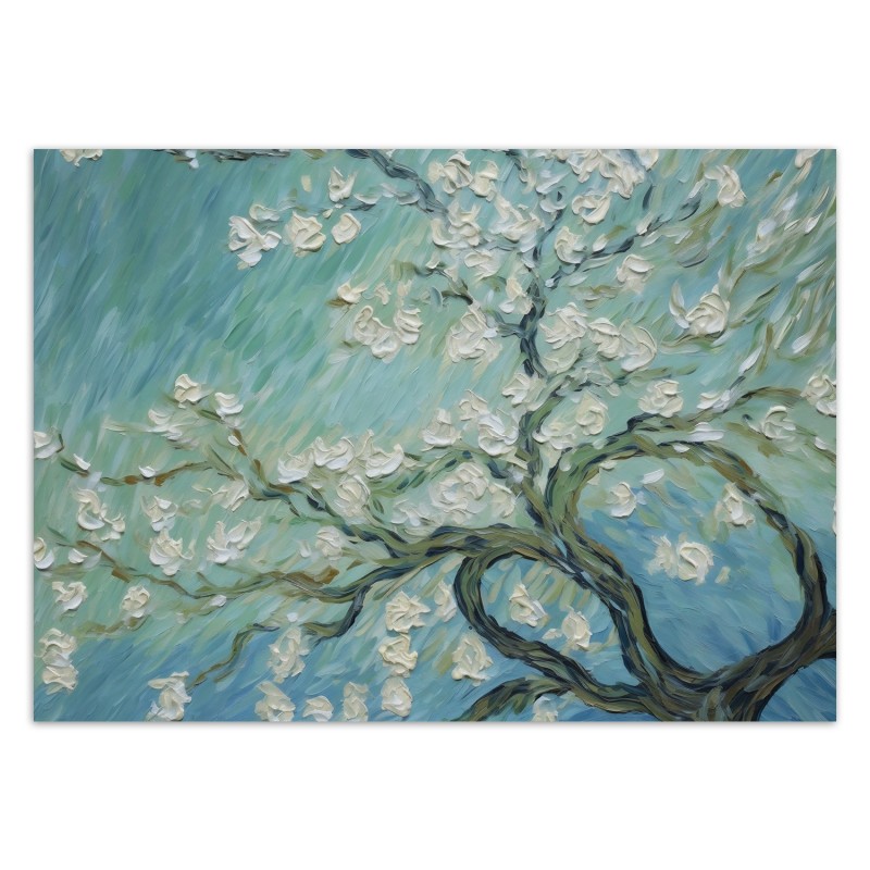 Fototapeta do salonu - Kwitnący migdałowiec - V. van Gogh | FEEBY