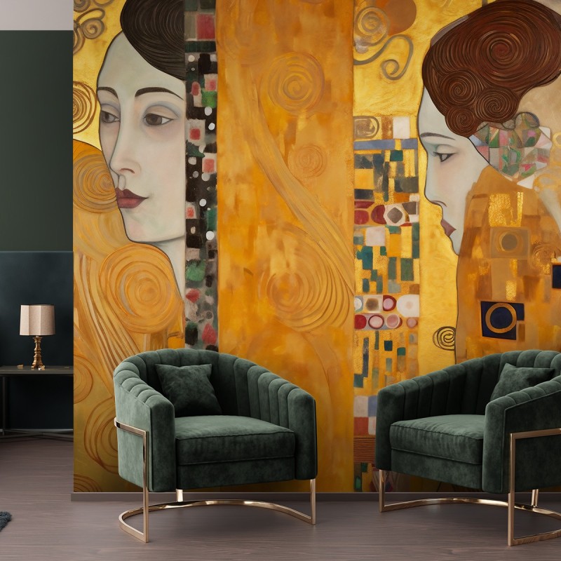 Fototapeta na ścianę - Złoty portret kobiety - G. Klimt | FEEBY