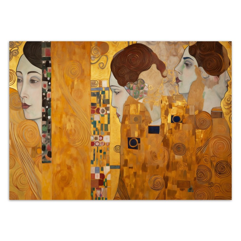 Fototapete - Goldenes Bildnis einer Frau - G. Klimt | Feeby
