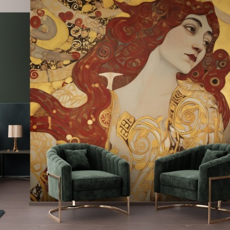 Fototapeta reprodukcje artystów - Kobieta z długimi włosami - G. Klimt | FEEBY