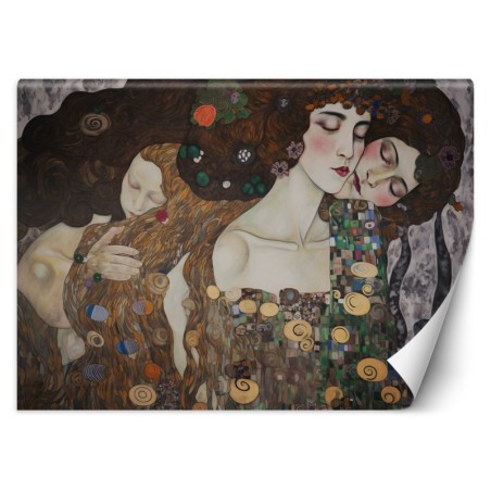 Fototapete - Kuss einer Frau - G. Klimt | Feeby