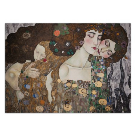 Fototapete - Kuss einer Frau - G. Klimt | Feeby