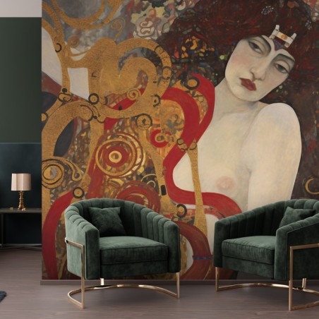 Fototapete - Weibliche Abstraktion - G. Klimt | Feeby