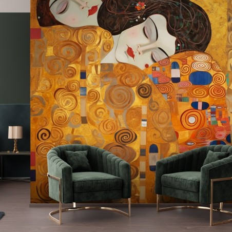 Fototapete - Schöne Frauen Abstraktion - G. Klimt | Feeby