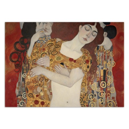 Fototapete - Kuss der Frauen Abstraktion - G. Klimt | Feeby