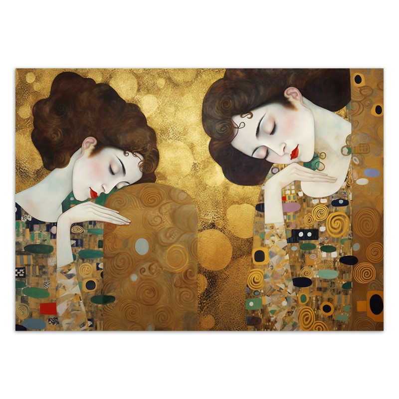 Fototapete - Bildnis einer Frau in Gold - G. Klimt | Feeby