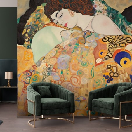 Moderne Fototapete - Porträt einer Frau - G. Klimt | Feeby