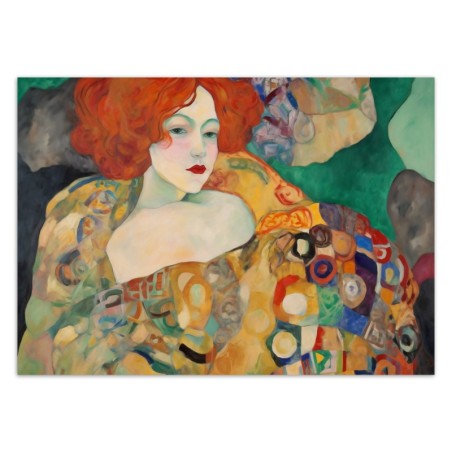 Fototapeta do sypialni - Rudowłosa kobieta - G. Klimt | FEEBY