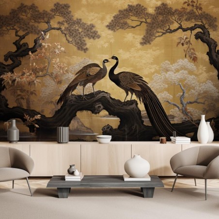 Fototapete - Pfau-Baum Bonsai | Feeby