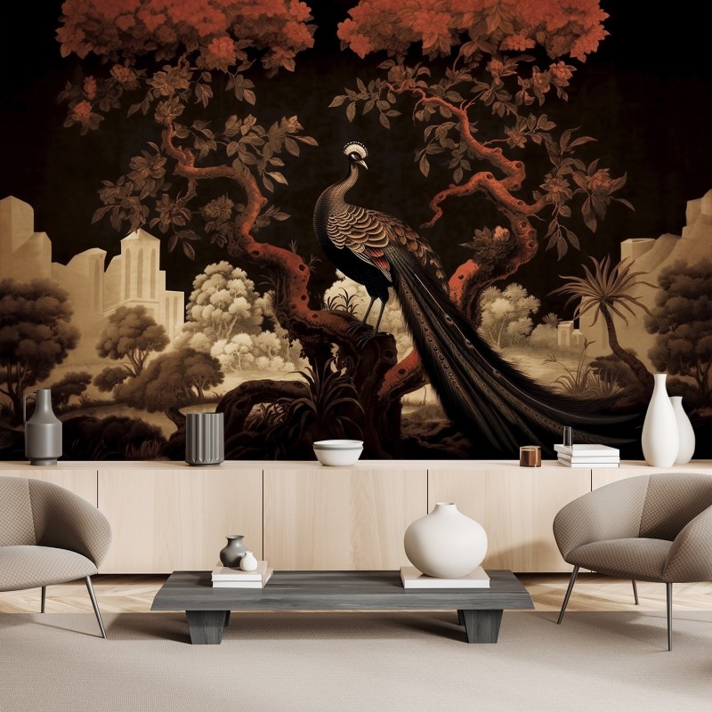 Fototapeta Paw Zwierzę Drzewo