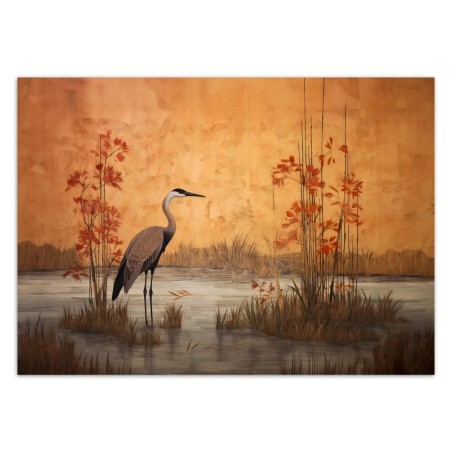 Fototapete - Orientalischer Kranich | Feeby