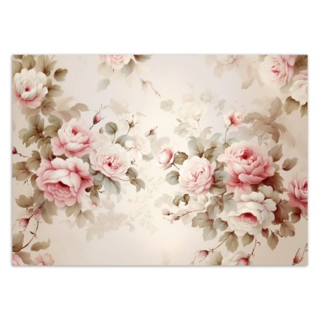Moderne Fototapete - Shabby Chic Rosen | Feeby