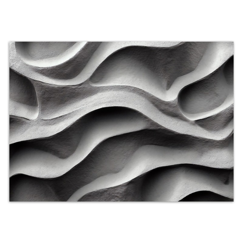 Moderne Fototapete - Betonwellen 3D | Feeby