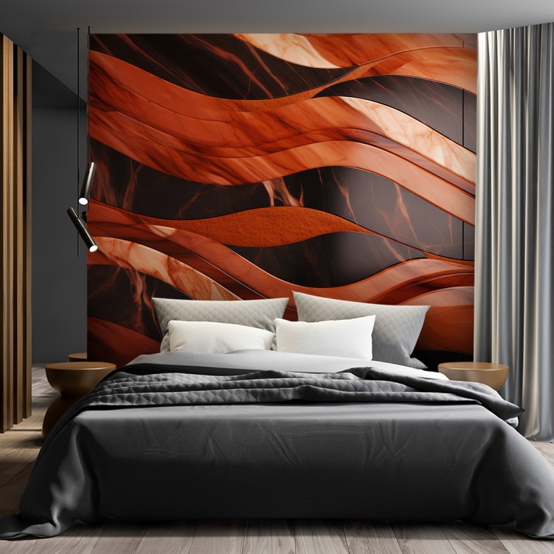 Stilvolle Fototapete - Wellen Marmor Textur | Feeby