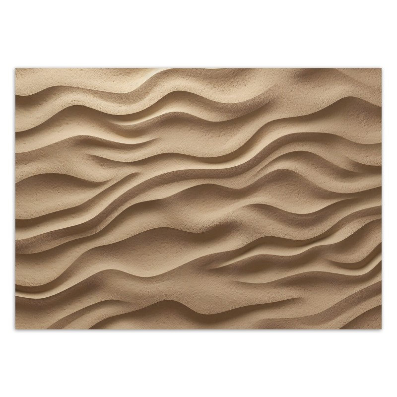Moderne Fototapete - Wellen auf Sand 3D | Feeby