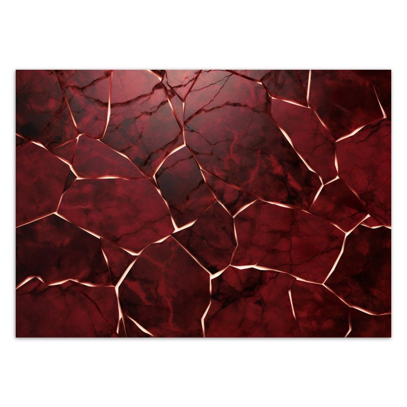 Modische Fototapete - Rote Textur 3D | Feeby