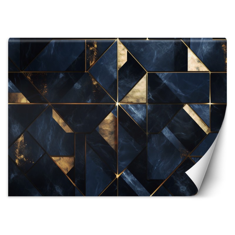 Fototapeta Niebieski marmur 3D