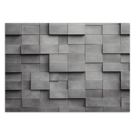 Fototapete - Betonwand Würfel 3D | Feeby