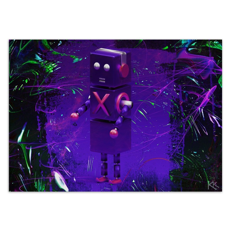 Moderne Fototapete - Roboter für Spielersymbole | Feeby