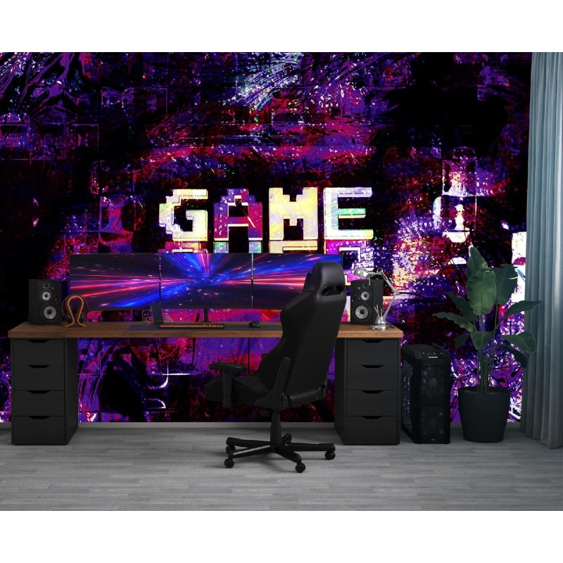 Fototapete - Abstrakter Schriftzug Game Over | Feeby