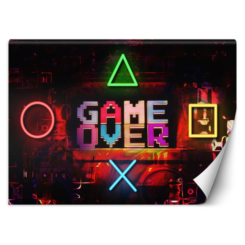 Fototapete - Game Over-Schriftzug für Spieler | Feeby